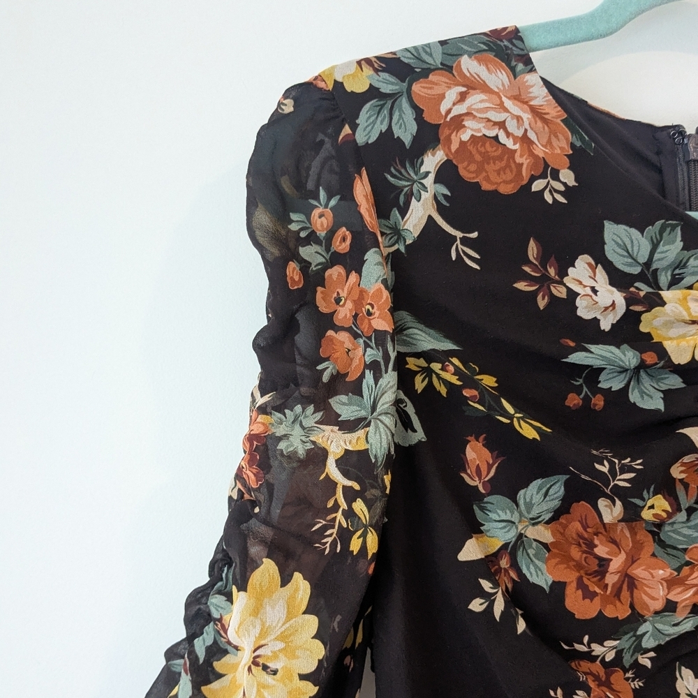 Veronica Beard Hedera Floral Mini Dress - Picture 4 of 8